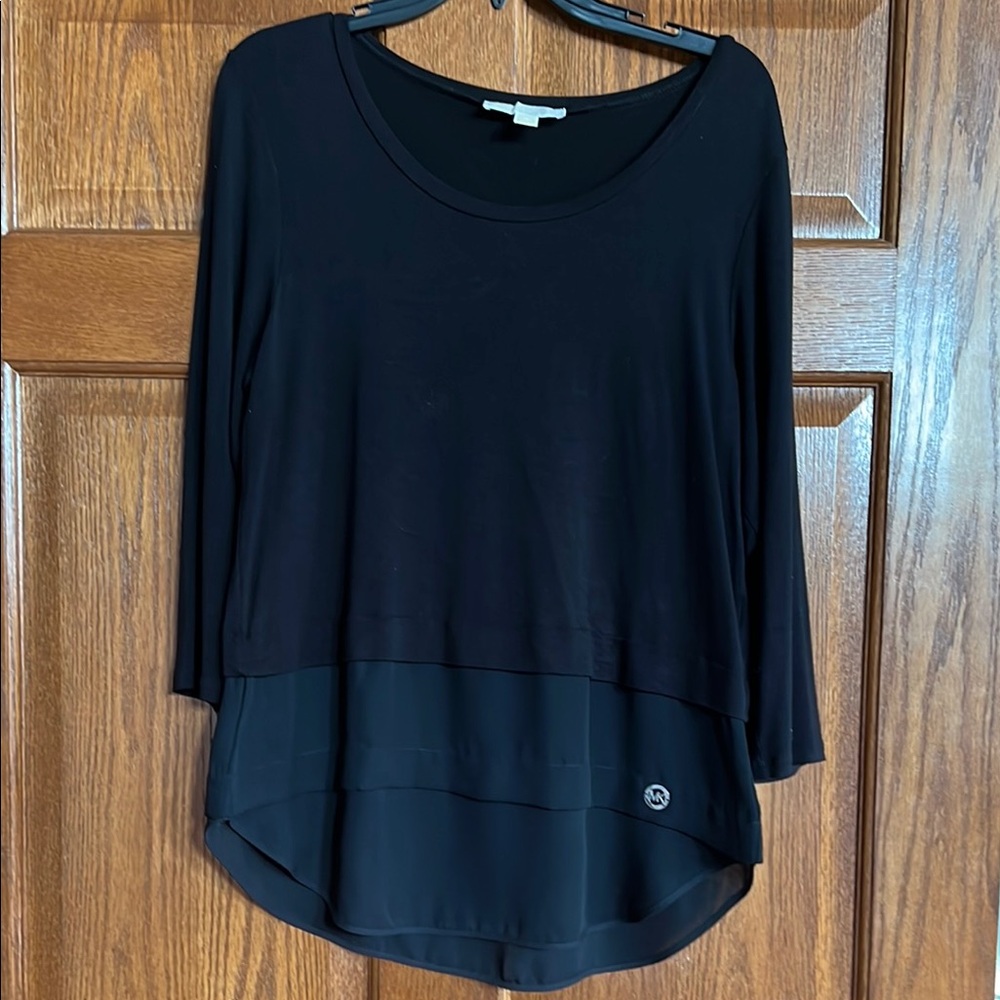 Women's Black Layered Top